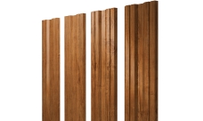 Штакетник Twin с прямым резом 0,45 Print Elite Golden Wood TwinColor