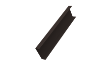 Декоративная накладка на столб универсальная 80х80 для забора жалюзи Grand Line 0,5 Velur X RR 32 темно-коричневый (1,8м)