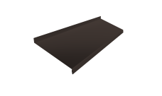 Отлив простой 250 Grand Line 0,5 Атлас с пленкой RR 32 темно-коричневый (3м)