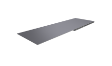 Планка финишная 48х25 Grand Line 0,5 Satin с пленкой RAL 7004 сигнальный серый (2м)