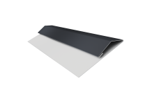 Планка стартово-финишная Экобрус Grand Line 0,5 Rooftop Бархат RAL 7024 мокрый асфальт (3м)