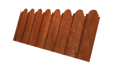 Профнастил C10A фигурный Grand Line 0,45 Print Elite Rowan TwinColor