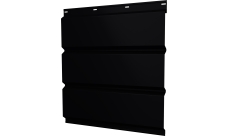 Софит металлический Классик v01 Grand Line без перфорации 0,45 PE-Double с пленкой RAL 9005 черный