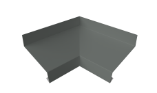 Угол отлива внутренний 50 Grand Line 0,45 PE с пленкой RAL 7005 мышино-серый