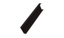 Декоративная накладка на столб универсальная 60х60 для забора жалюзи 0,5 Atlas X RR 32 темно-коричневый (2м)