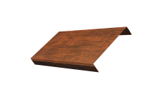 Ламель обратная стартовая/финишная забора жалюзи Texas 50мм для калиток и ворот (с заполнением ламелями 150) 0,45 Print-Double Premium Cherry Wood Dark F