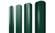 Штакетник М-образный A фигурный Grand Line 0,4 PE RAL 6005 зеленый мох