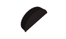 Заглушка торцевая Grand Line 0,5 PurLite Matt RAL 9005 черный