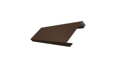 Ламель лицевая 100 забора жалюзи Texas Grand Line 0,5 Rooftop Бархат RAL 8017 шоколад