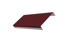 Ламель обратная 125 забора жалюзи Texas 0,5 Satin RAL 3005 красное вино