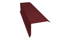 Планка торцевая 80х100 0,5 Satin Matt RAL 3005 красное вино (2м)