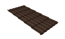 Профиль волновой "Квинта Юг" 0,45 Drap TX RAL 8017 шоколад