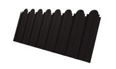 Профнастил C10A фигурный Grand Line 0,45 PE-Double RAL 9005 черный