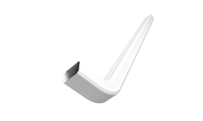 Труба гофрированная Vortex Lite 76х102х3000мм с коленом PE RAL 9003 сигнальный белый