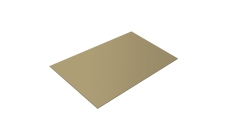 Плоский лист Grand Line 0,45 PE с пленкой RAL 1014 слоновая кость