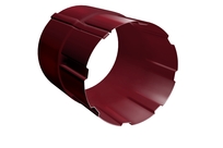 Соединитель трубы Grand Line ПУ 90мм RAL 3005 красное вино