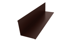 Угол внутренний 110х110 0,45 PE с пленкой NL 805 серо-коричневый гефест (2м)