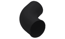 Колено стока Grand Line ПУ матовый 90мм RAL 9005 черный