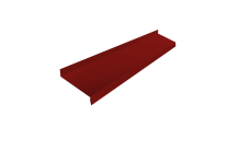 Отлив простой 150 0,45 PE с пленкой RAL 3011 коричнево-красный (2м)