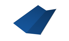 Планка ендовы нижней 300х300 Grand Line 0,4 PE с пленкой RAL 5005 сигнальный синий (2м)