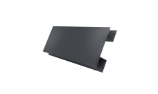 Планка H-образная стыковочная сложная Grand Line 0,45 Drap-double TX RAL 7024 мокрый асфальт (2м)