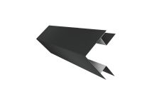 Угол внешний сложный 75х75 Grand Line 0,5 Сатин матовый ТХ RAL 7016 антрацитово-серый (3м)