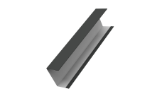 Крышка жалюзи Milan, Tokyo (для калиток, ворот) 0,5 Satin Matt TX RAL 7016 антрацитово-серый (2,5м)