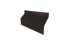 Ламель забора жалюзи Milan Slim стартовая/финишная для калиток и ворот Grand Line 0,5 Velur X RR 32 темно-коричневый