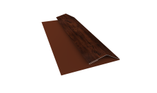 Планка финишная Блок-Хаус новый Grand Line 0,45 Принт Элит Бразильская вишня TwinColor (2м)