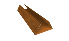 Планка стыковочная составная нижняя Экобрус Grand Line 0,45 Print Elite Golden Wood TwinColor (3м)