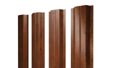 Штакетник П-образный A с прямым резом 0,45 Print Elite Rowan TwinColor