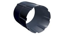 Соединитель трубы GL PU 90 мм RAL 7024 мокрый асфальт