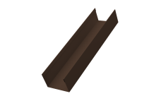 Стойка для забора жалюзи Milan,Tokyo Grand Line 0,45 PE-Double RAL 8017 шоколад (1,8м)