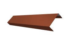 Ламель лицевая 50 забора жалюзи Texas Grand Line 0,5 Satin RAL 8004 терракота