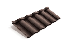 Лист композитной черепицы Metrotile MetroRoman коричневый