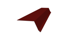 Планка капельник 100х55 Grand Line 0,5 Satin с пленкой RAL 3011 коричнево-красный (2м)