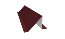 Планка снегозадержания малая 0,45 PE с пленкой RAL 3005 красное вино (3м)