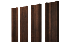 Штакетник М-образный A с прямым резом 0,45 Print-Double Premium Cherry Wood Dark F