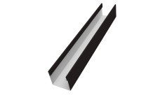 Стойка для забора жалюзи Milan Slim Grand Line 0,5 Satin RAL 9005 черный (1,8м)