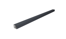 Труба гофрированная Vortex Lite 76х102х3000мм PE RAL 7024 мокрый асфальт