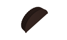 Заглушка торцевая Grand Line 0,45 PE NL 805 серо-коричневый гефест