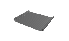 Кликфальц Pro Gofr Grand Line 0,5 Satin с пленкой на замках RAL 9006 бело-алюминиевый