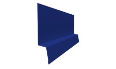 Планка начальная фальц 0,45 PE с пленкой RAL 5002 ультрамариново-синий (2м)