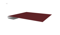 Планка завершающая 0,5 Satin Matt TX RAL 3005 красное вино (3м)