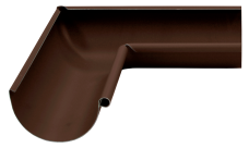 Угол желоба внутренний Grand Line ПЭ матовый 90гр 125мм RAL 8017 шоколад