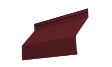 Ламель забора жалюзи Milan new 0,45 PE-Double с пленкой RAL 3005 красное вино