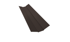 Планка ендовы верхней 95х80х95 Grand Line 0,5 Satin Matt RR 32 темно-коричневый (2м)