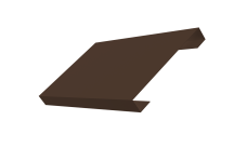 Ламель лицевая 150 забора жалюзи Texas 0,5 Atlas X RAL 8017 шоколад