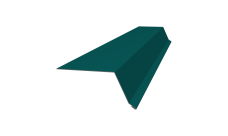 Планка капельник 100х55 0,45 PE с пленкой RAL 5021 водная синь (2м)