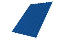 Профнастил С20B Grand Line Дачный PE RAL 5005 сигнальный синий